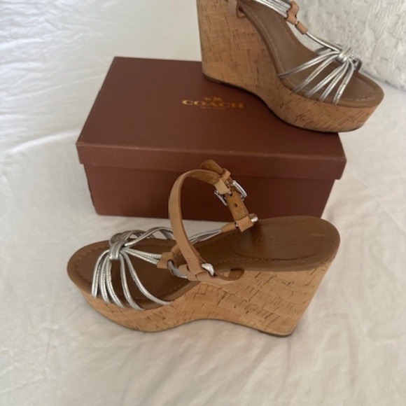 Coach cork wedge sandals - Picture 2 of 4